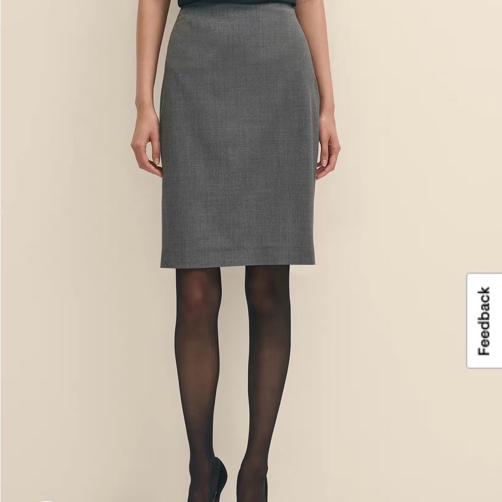 Brooks Brothers Charcoal Pencil Skirt